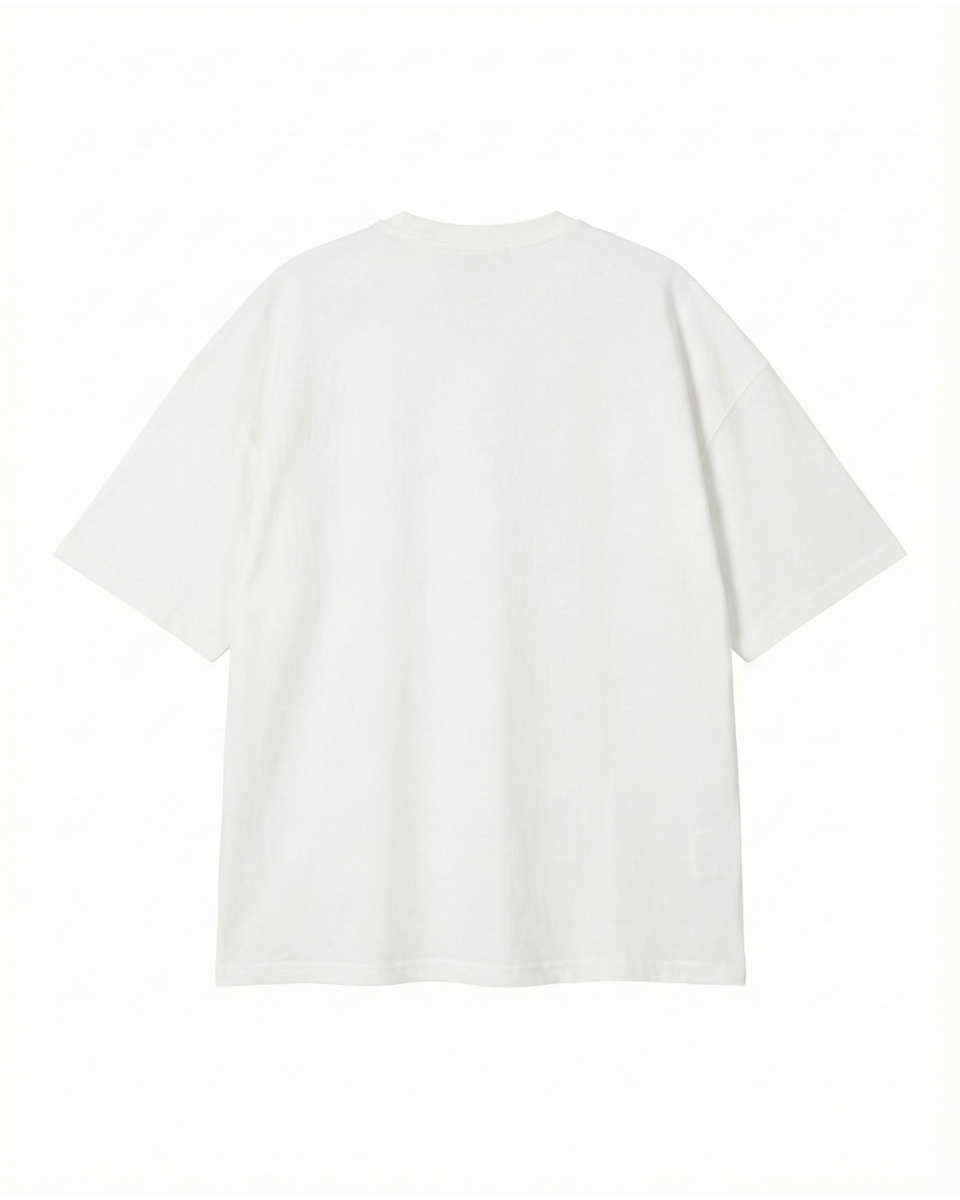 Men's Oversize 100% Cotton White T-Shirt