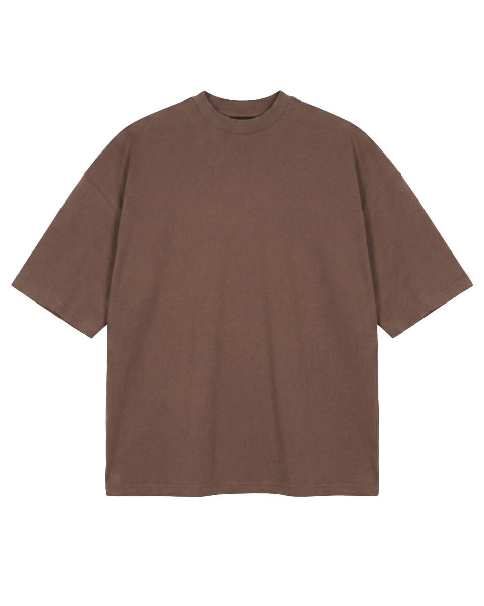 250GSM Oversize Brown T-Shirt 100% Cotton