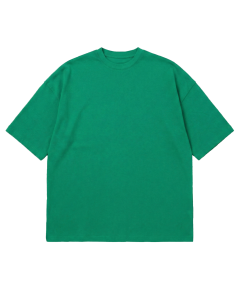 Heren Oversize Groen Basic T-shirt 180–300 GSM | WoxWear