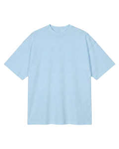 T-Shirt Oversize Basic Azzurra Uomo 180–300 GSM | WoxWear