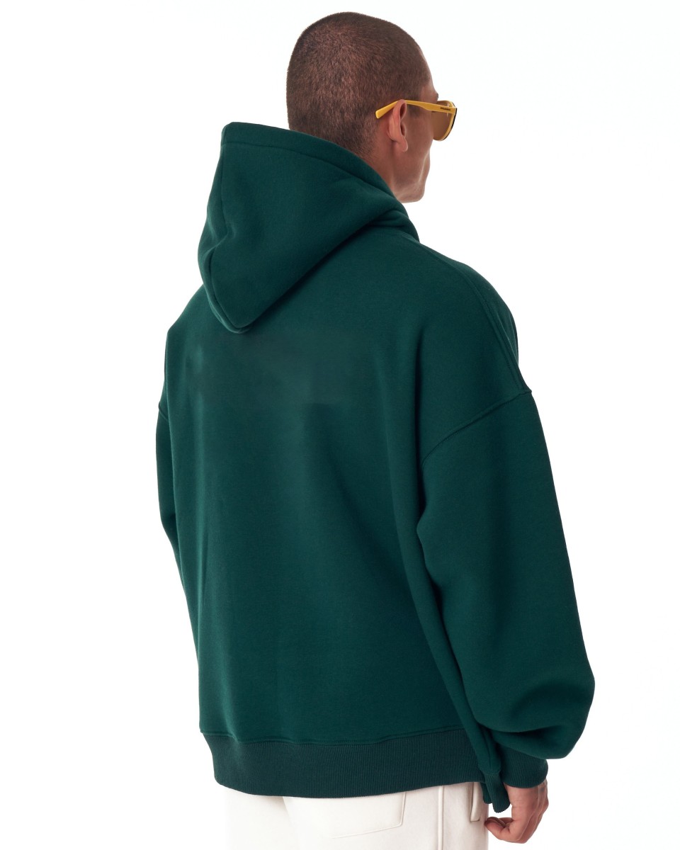 Hoodie Oversize Verde Hombre 320–500 GSM | WoxWear