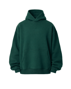 Erkek Oversize Yeşil Hoodie 320–500 GSM | WoxWear