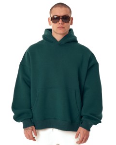 Hoodie Oversize Verde Uomo 320–500 GSM | WoxWear