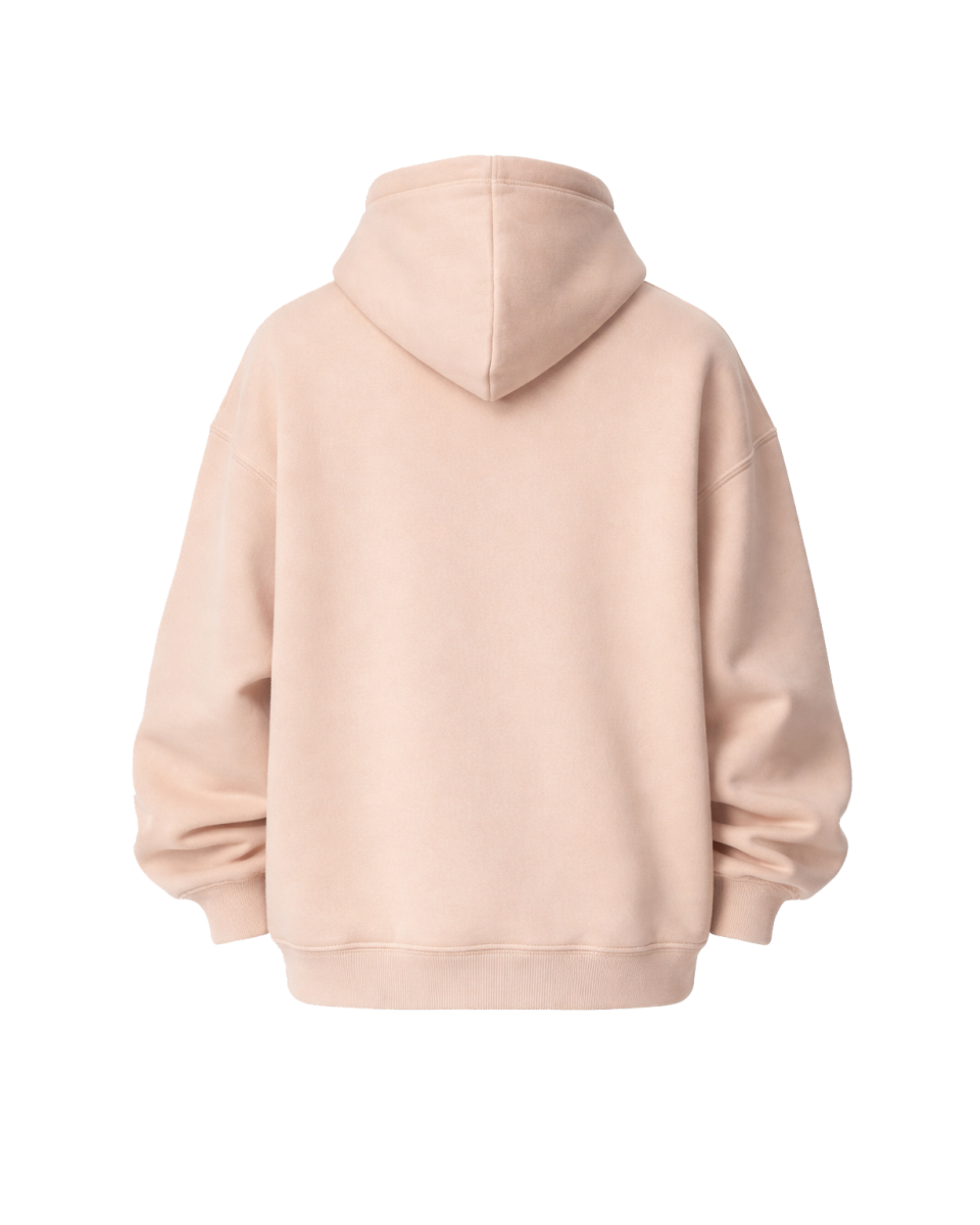 Hoodie Oversize Fit Beige 100% Algodón 320–500 GSM | WoxWear 2