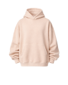 Men's Oversize Fit Beige 100% Cotton Hoodie