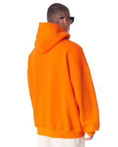 Men's Oversize Fit Orange 100% Cotton Hoodie
