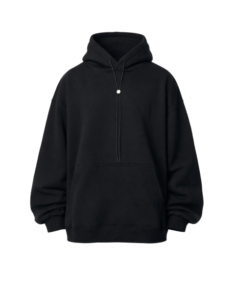 Men's Oversize Fit Beige 100% Cotton Hoodie