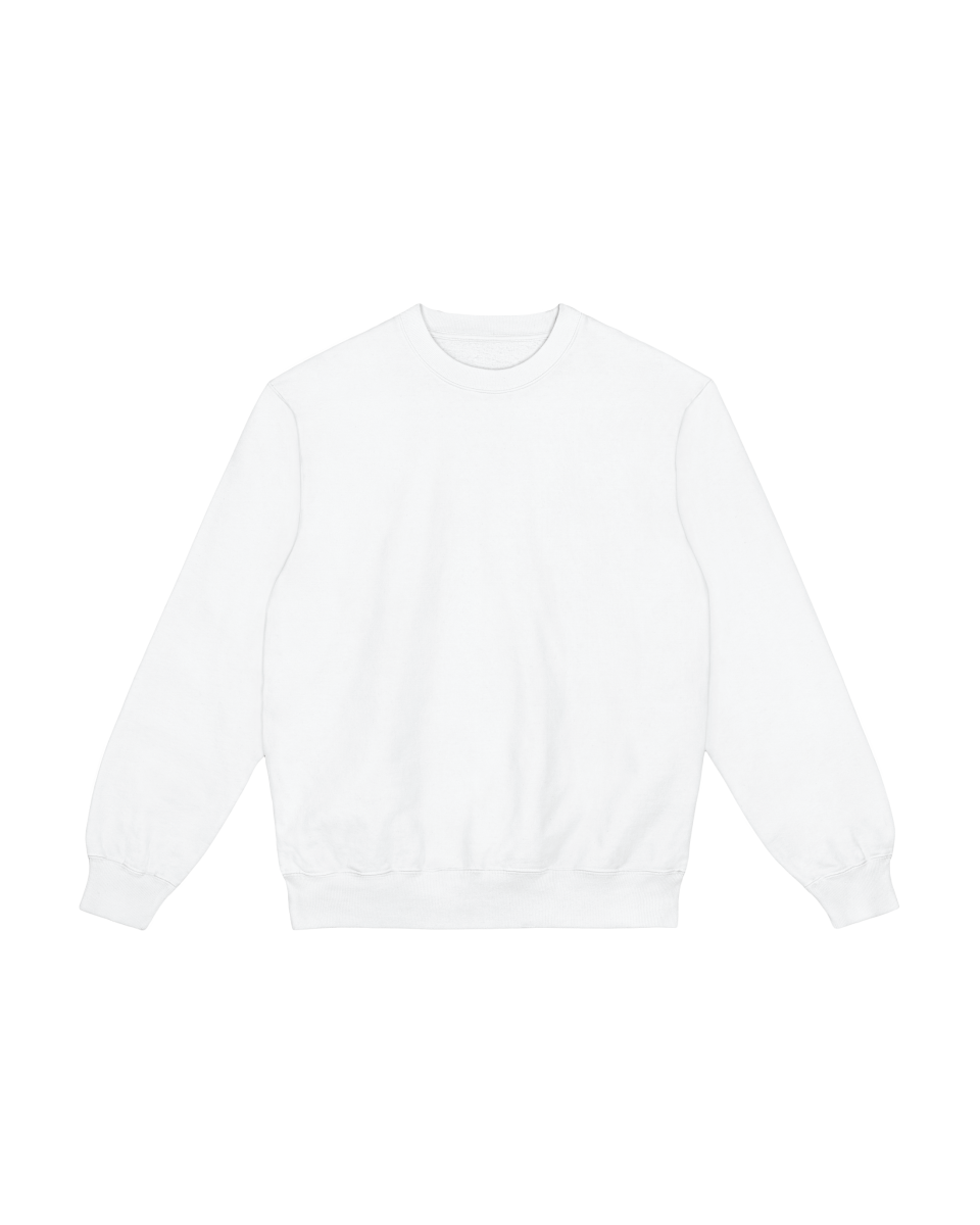 Oversize Blank White Sweatshirt
