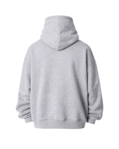 Erkek Oversize Fit %100 Pamuk Gri Hoodie 320–500 GSM | WoxWear