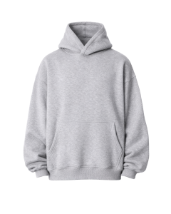 Oversize Fit Grauer Hoodie 100% Baumwolle 320–500 GSM | WoxWear