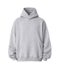 Men's Oversize Fit 100% Cotton Gray Hoodie