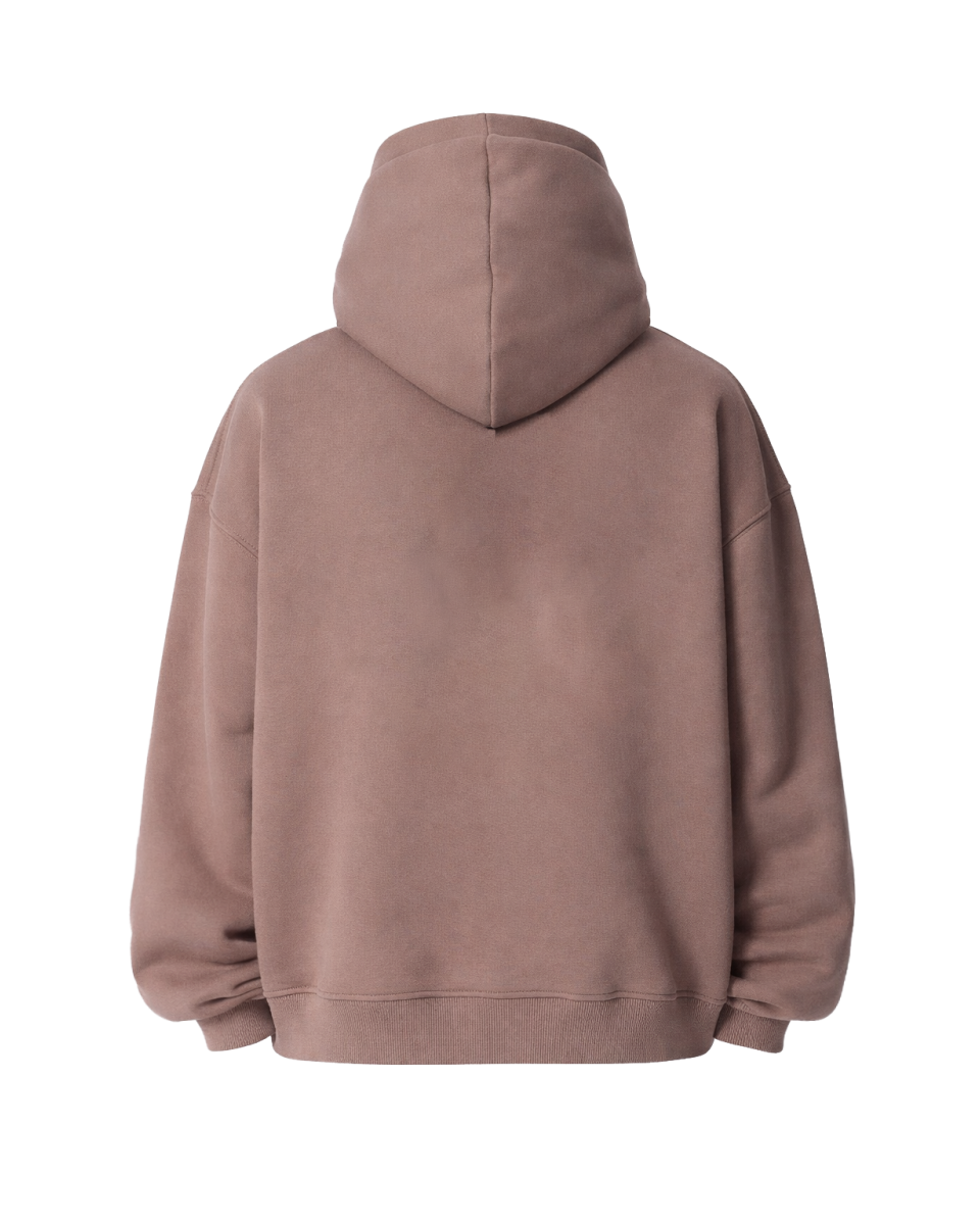 Коричневое Oversize Fit Худи 100% Хлопок 320–500 GSM | WoxWear 2