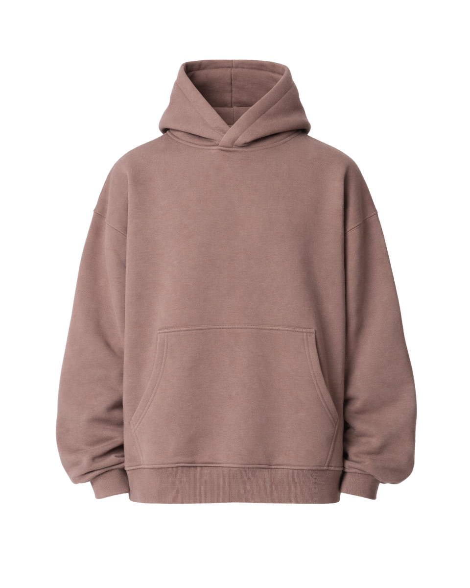 Oversize Fit Bruine Hoodie 100% Katoen 320–500 GSM | WoxWear
