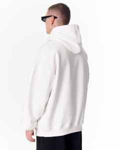 Hoodie Oversize Fit Blanca 100% Algodón 320–500 GSM | WoxWear