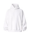Men's Oversize Fit 100% Cotton White Hoodie