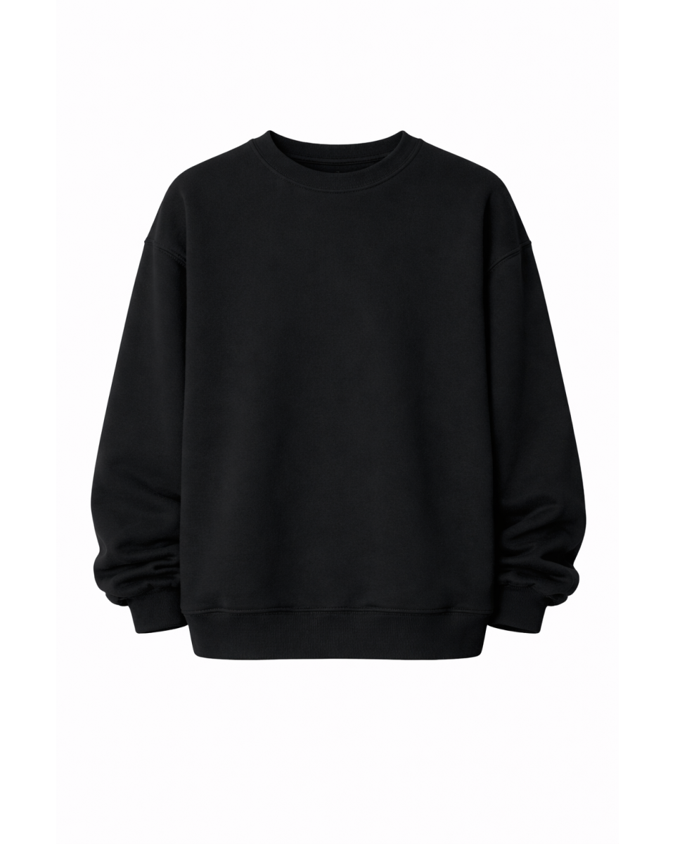 Zwarte Oversize Fit Sweatshirt 320–500 GSM | WoxWear