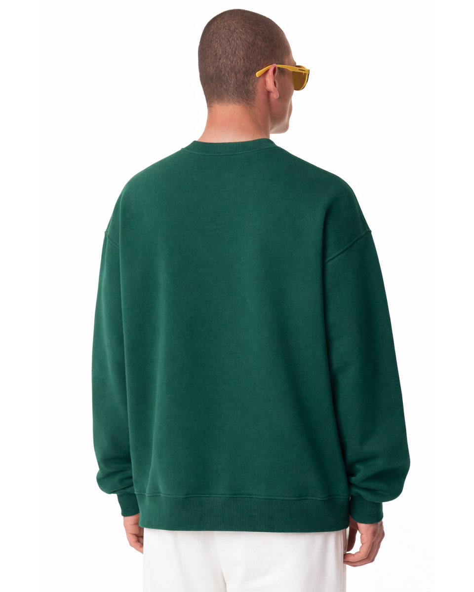 Felpa Oversize Fit Verde 320–500 GSM | WoxWear