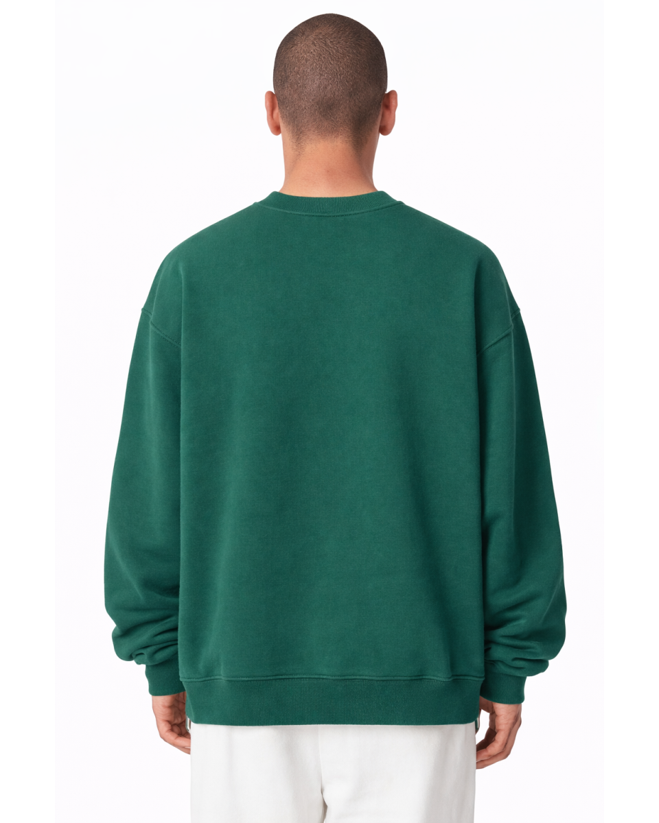 Felpa Oversize Fit Verde 320–500 GSM | WoxWear 2