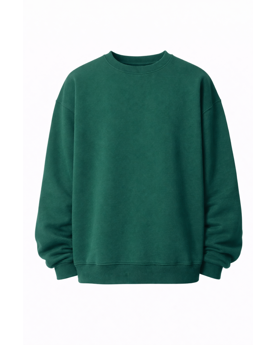 Groene Oversize Fit Sweatshirt 320–500 GSM | WoxWear