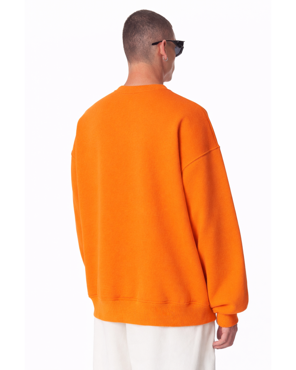 Oversized Fit Orange Sweatshirt