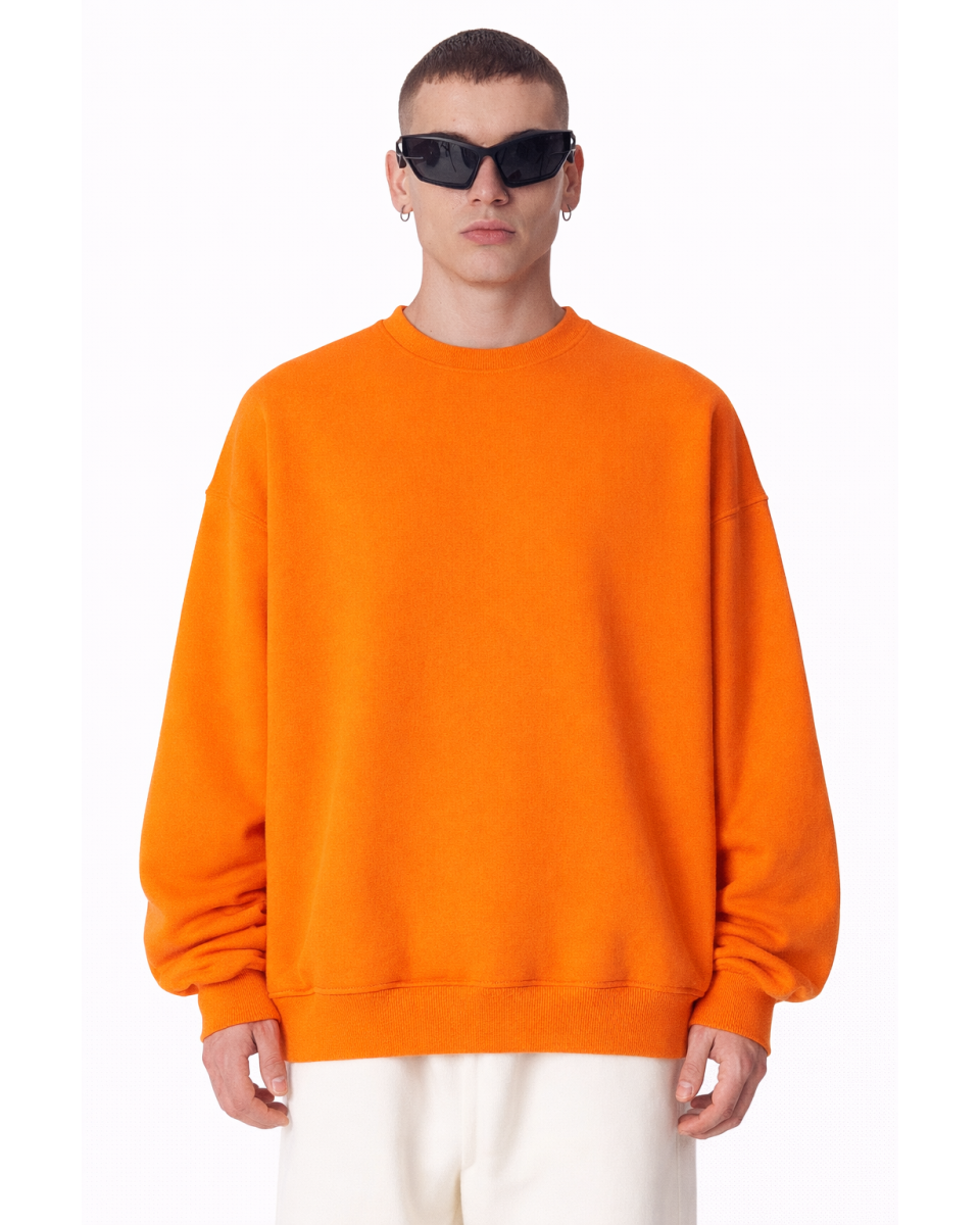 Oversized Fit Orange Sweatshirt