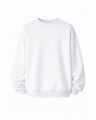 Oversize Fit White Sweatshirt