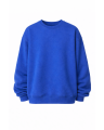 Oversize Fit Cotton Blue Sweatshirt