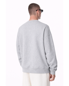 Men's Regular Fit 100% Cotton Gray Sweatshirt