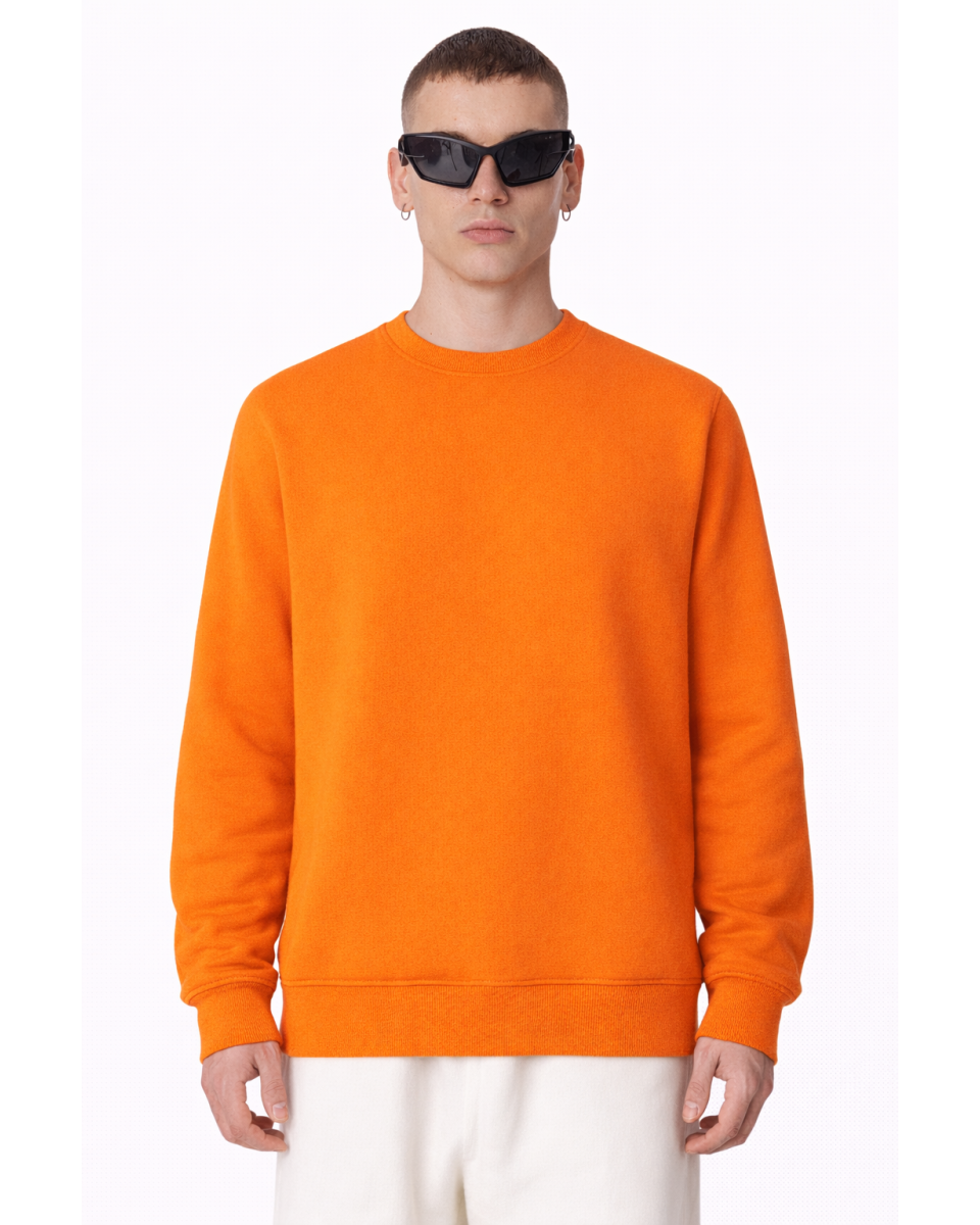 Sudadera Naranja Regular Fit Hombre 320–500 GSM | WoxWear