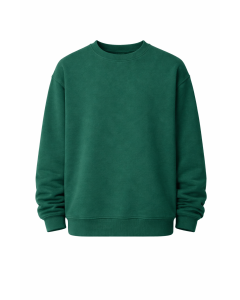 Men's Regular Fit 100% Cotton Green Sweatshirt