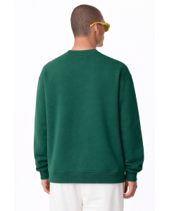 Men's Regular Fit 100% Cotton Green Sweatshirt