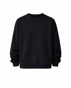 Herren Schwarzes Regular Fit Sweatshirt 320–500 GSM | WoxWear