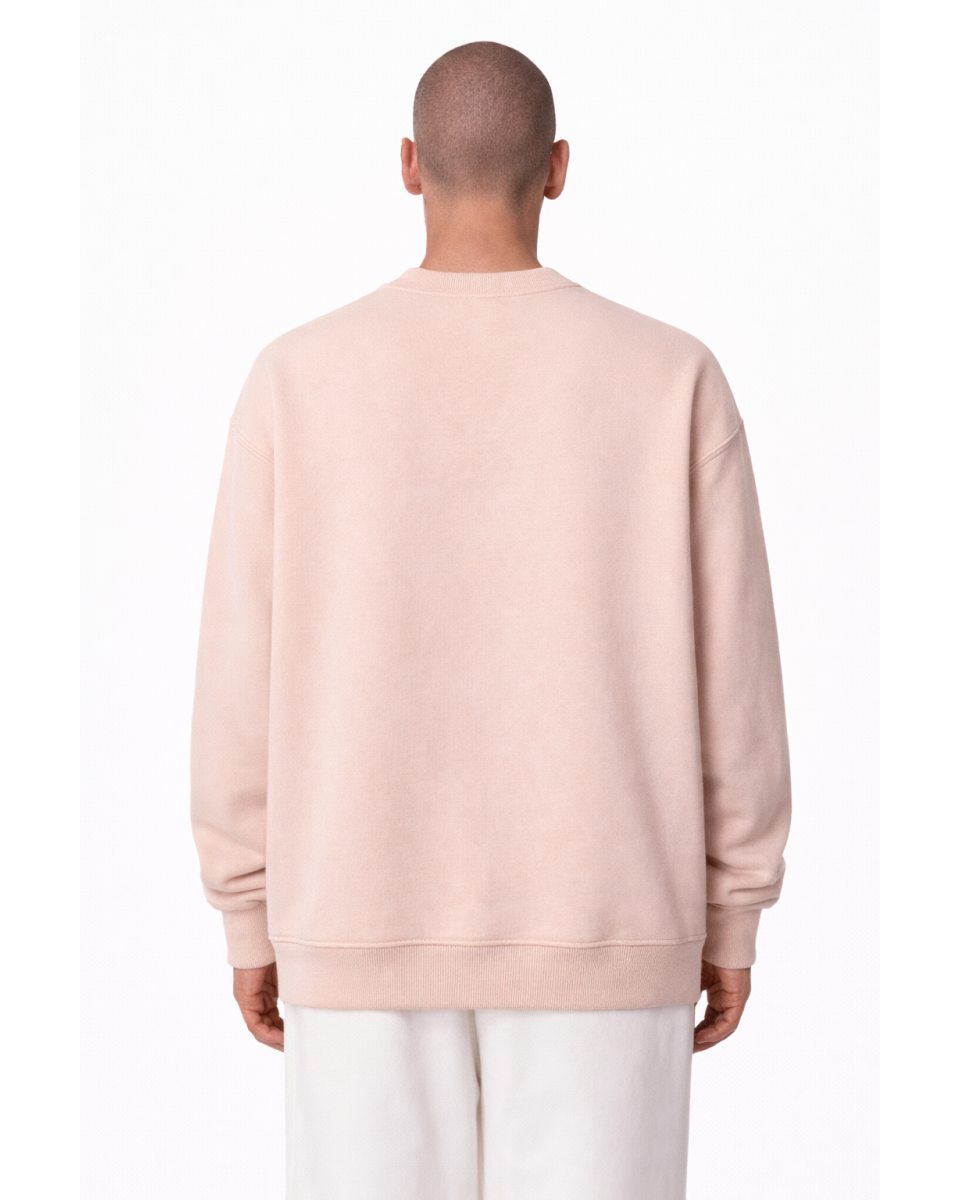 Heren Beige Regular Fit Sweatshirt 320–500 GSM | WoxWear