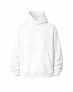 Regular Fit Weißer Hoodie 100% Baumwolle 320–500 GSM | WoxWear