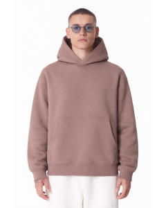 Men's Brown Regular Fit 100% Cotton Hoodie