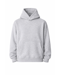 Hoodie Regular Fit Gris 100% Algodón 320–500 GSM | WoxWear