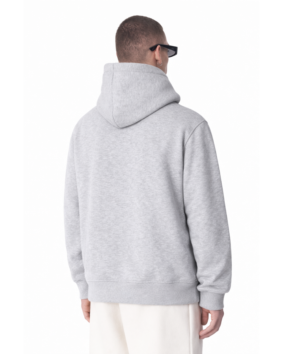 Hoodie Regular Fit Gris 100% Algodón 320–500 GSM | WoxWear