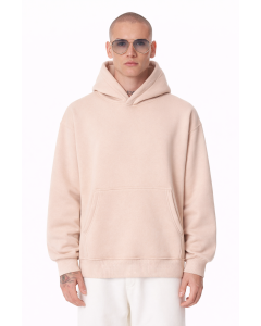 Beiger Regular Fit Hoodie 100% Baumwolle 320–500 GSM | WoxWear