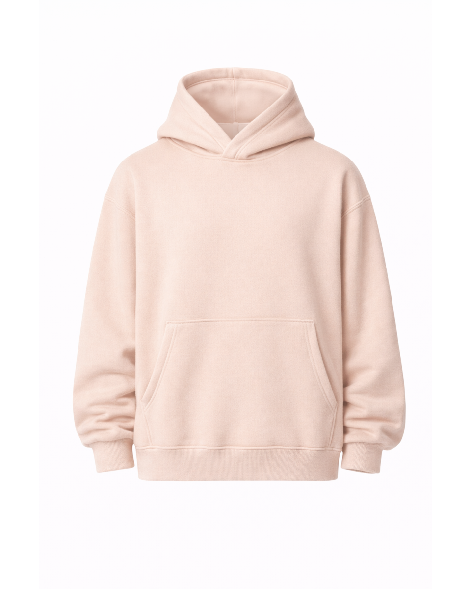 Beige Regular Fit Hoodie 100% Katoen 320–500 GSM | WoxWear