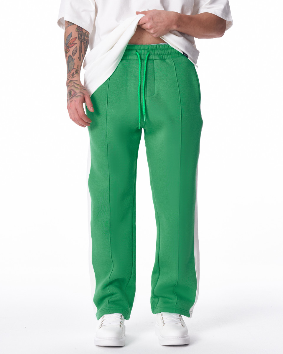 Men's Green-White Oversize Jogger 2