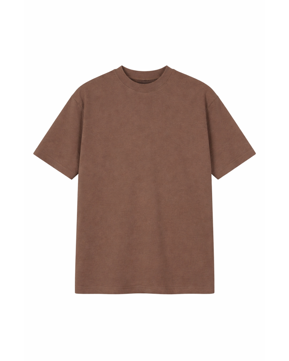 Men's Brown T-Shirt Regular Fit 100% Cotton