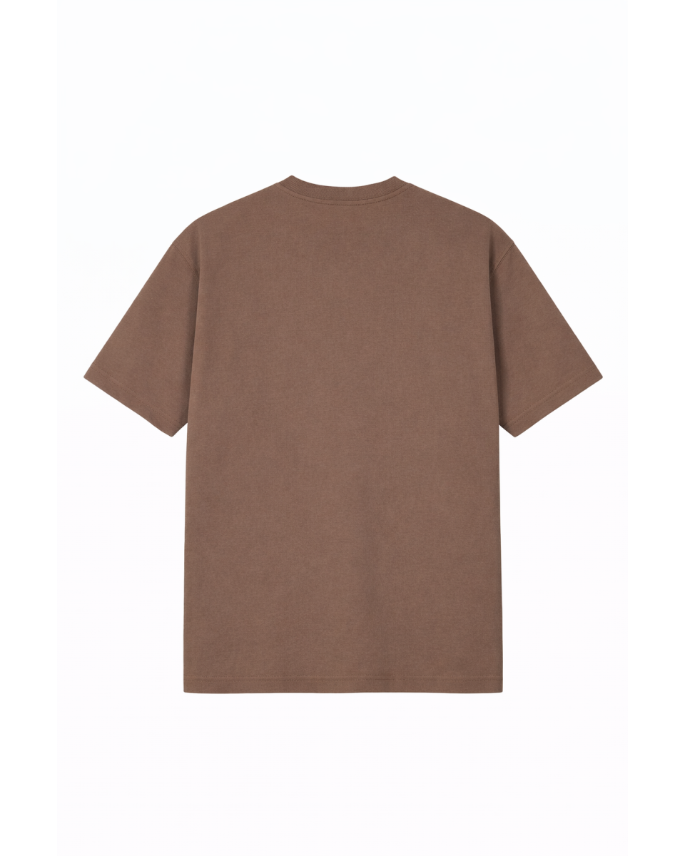 Men's Brown T-Shirt Regular Fit 100% Cotton 2