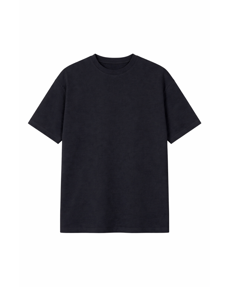 Men's Black T-Shirt Regular Fit 100% Cotton