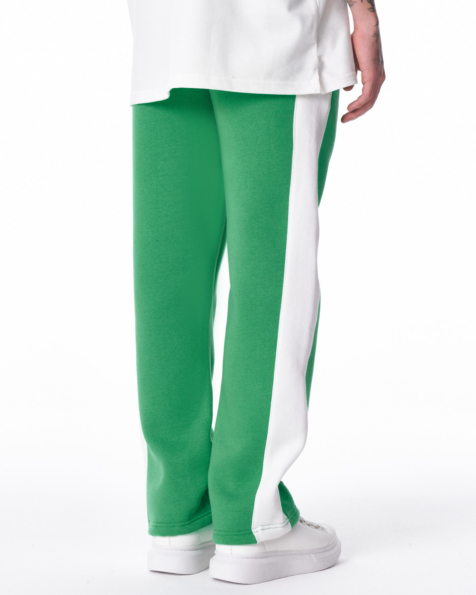 Men's Green-White Oversize Jogger