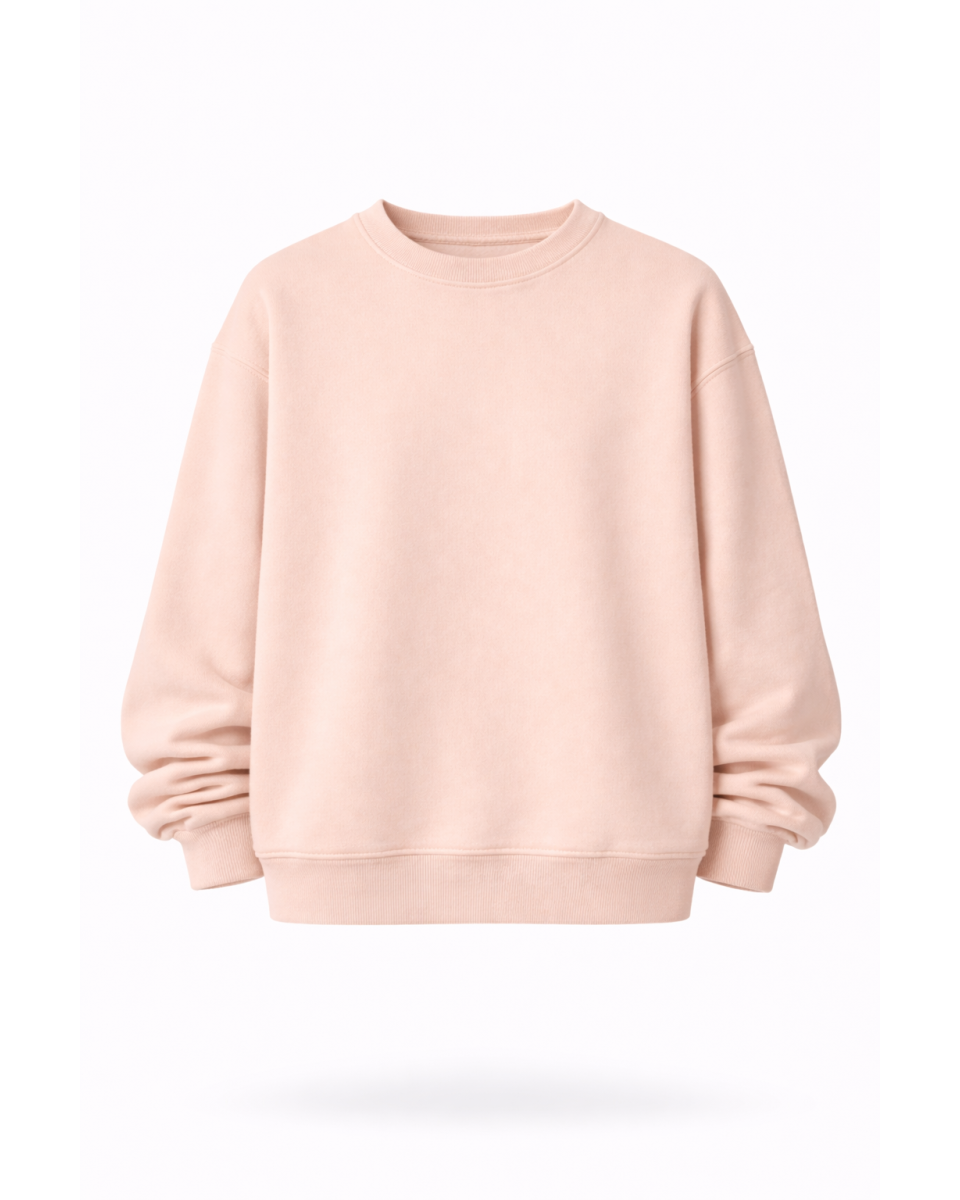 Kadın Oversize Kesim Bej Sweatshirt | WoxWear