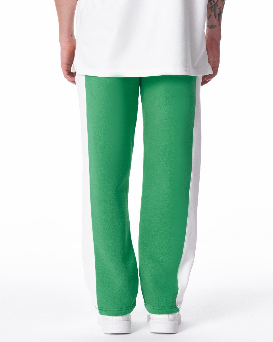 Men's Green-White Oversize Jogger