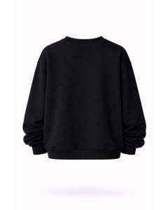 Женская черная толстовка оверсайз 280–350 GSM | WoxWear