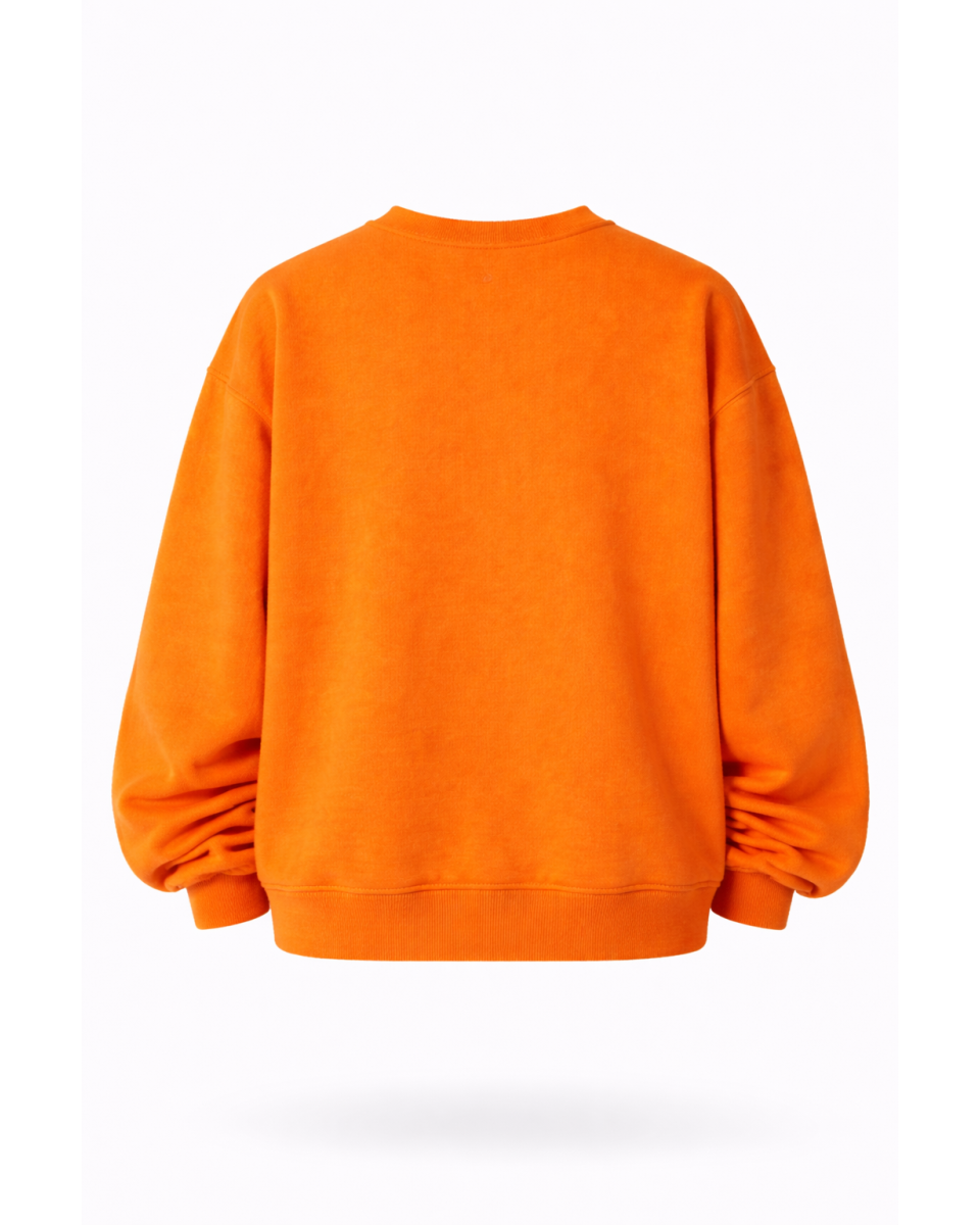 Dames Oversized Fit Oranje Sweatshirt 280–350 GSM | WoxWear 2