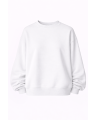 Women's Oversize Fit White Sweatshirt