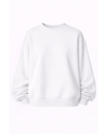 Women's Oversize Fit White Sweatshirt